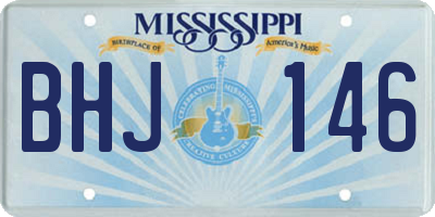 MS license plate BHJ146