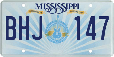 MS license plate BHJ147