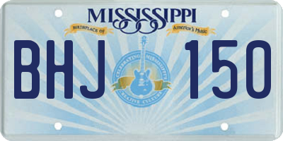 MS license plate BHJ150