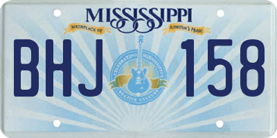 MS license plate BHJ158