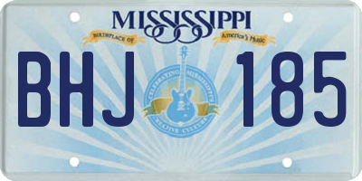 MS license plate BHJ185