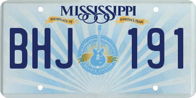 MS license plate BHJ191