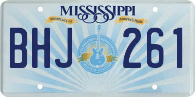 MS license plate BHJ261