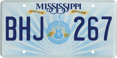 MS license plate BHJ267