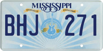 MS license plate BHJ271
