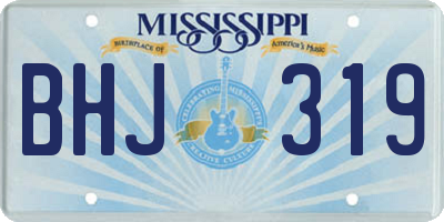 MS license plate BHJ319
