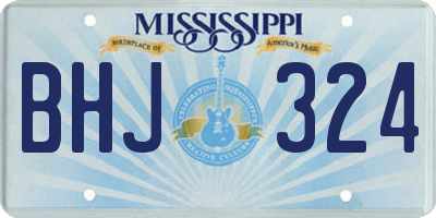 MS license plate BHJ324