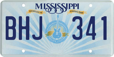 MS license plate BHJ341