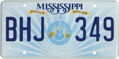 MS license plate BHJ349