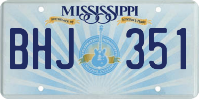 MS license plate BHJ351