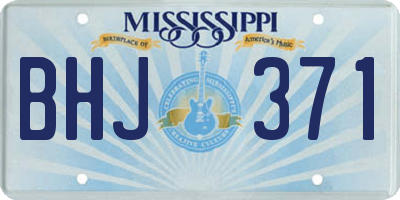 MS license plate BHJ371