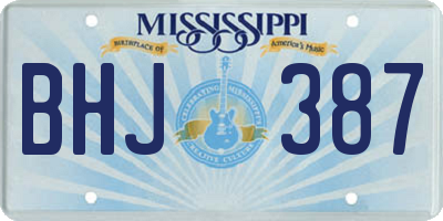 MS license plate BHJ387