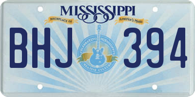 MS license plate BHJ394