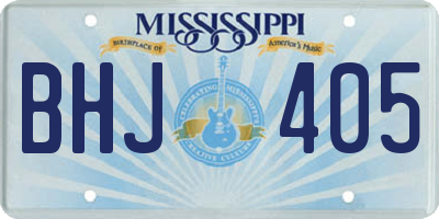 MS license plate BHJ405