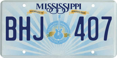 MS license plate BHJ407