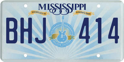 MS license plate BHJ414