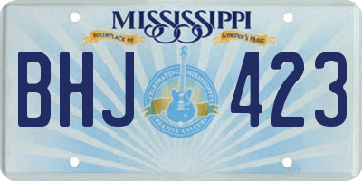 MS license plate BHJ423