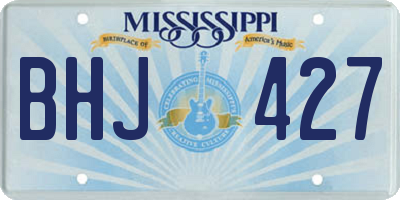 MS license plate BHJ427