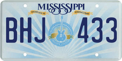 MS license plate BHJ433