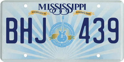 MS license plate BHJ439