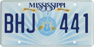 MS license plate BHJ441