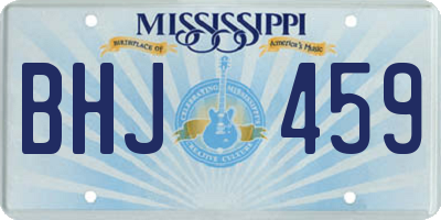 MS license plate BHJ459