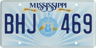 MS license plate BHJ469