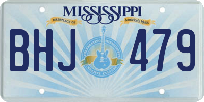 MS license plate BHJ479