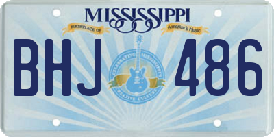 MS license plate BHJ486