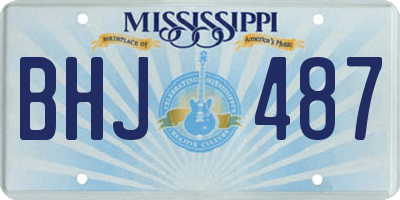 MS license plate BHJ487