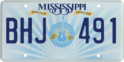 MS license plate BHJ491
