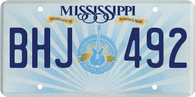 MS license plate BHJ492
