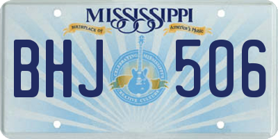 MS license plate BHJ506