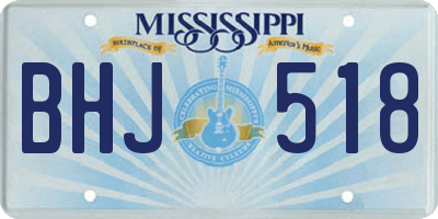 MS license plate BHJ518