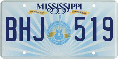 MS license plate BHJ519