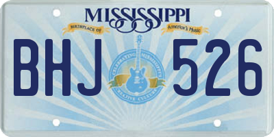 MS license plate BHJ526
