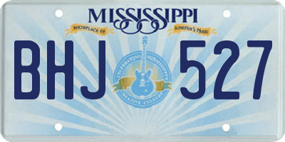 MS license plate BHJ527