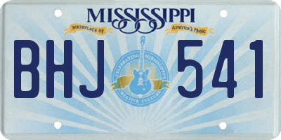 MS license plate BHJ541