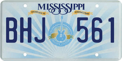 MS license plate BHJ561