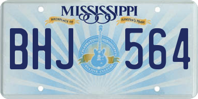 MS license plate BHJ564