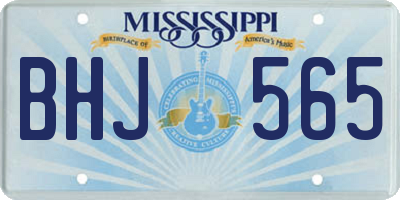 MS license plate BHJ565