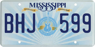 MS license plate BHJ599
