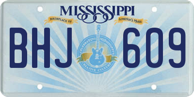 MS license plate BHJ609