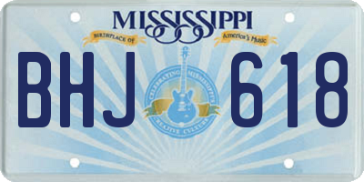 MS license plate BHJ618