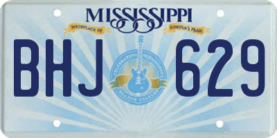 MS license plate BHJ629
