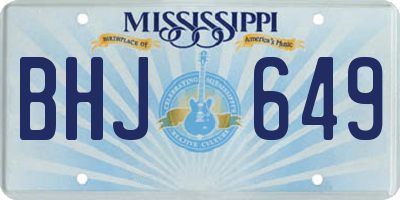 MS license plate BHJ649