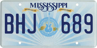 MS license plate BHJ689