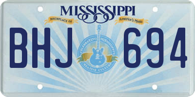 MS license plate BHJ694