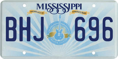 MS license plate BHJ696