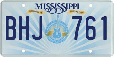 MS license plate BHJ761